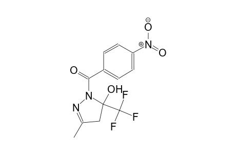 3-methyl-1-(4-nitrobenzoyl)-5-(trifluoromethyl)-4,5-dihydro-1H-pyrazol-5-ol