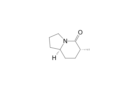5(1H)-Indolizinone, hexahydro-6-methyl-, cis-