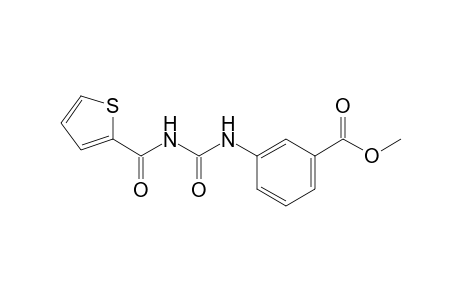 m-[3-(2-thenoyl)ureido]benzoic acid, methyl ester