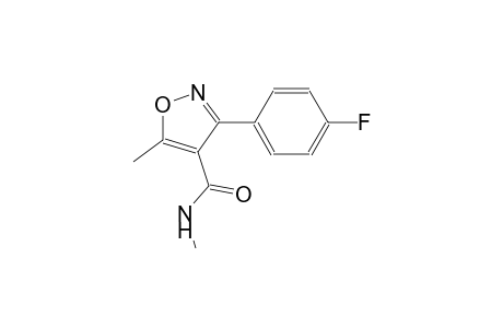 N,5-dimethyl-3-(4-fluorophenyl)-4-isoxazolecarboxamide