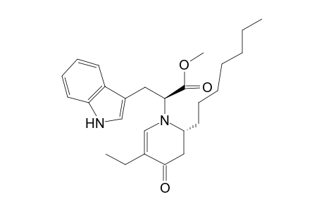 (6R)-N-((S)-1-Carboxymethyl-2-[indol-3-yl]ethyl)-3-ethyl-4-oxo-6-heptyl-2,3-didehydropiperidine