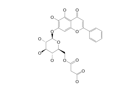 BAICALEIN-7-O-BETA-(6''-O-MALONYL-GLUCOPYRANOSIDE)