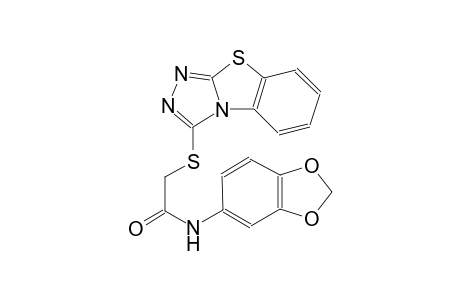 acetamide, N-(1,3-benzodioxol-5-yl)-2-([1,2,4]triazolo[3,4-b]benzothiazol-3-ylthio)-