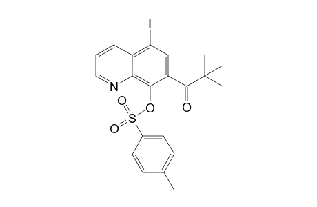 p-toluenesulfonic acid 7-(2,2- dimethylpropionyl)-5-iodo(quinolin-8-yl) ester