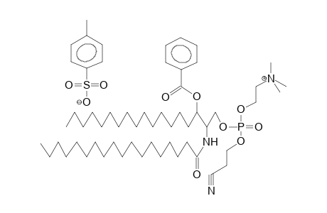 O-(3-BENZOYL-2-STEAROYL-RAC-SFINGANIN-1-YL)-O-(2-CYANOETHYL)-O-(2-TRIMETHYLAMMONIOETHYL)PHOSPHATE TOSYLATE