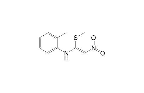 1-(2-Methylphenyl)amino-1-methylthio-2-nitroethene