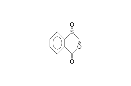 2-Methylsulfinyl-benzoate anion