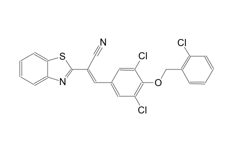 (2E)-2-(1,3-benzothiazol-2-yl)-3-{3,5-dichloro-4-[(2-chlorobenzyl)oxy]phenyl}-2-propenenitrile