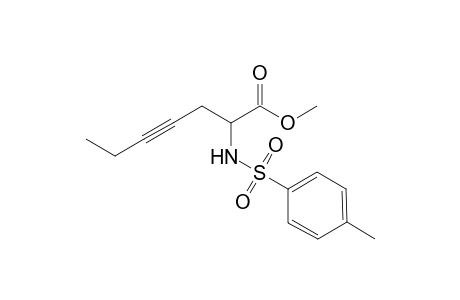 Methyl 2-(4-tolylsulfonylamino)hep-4-ynoate