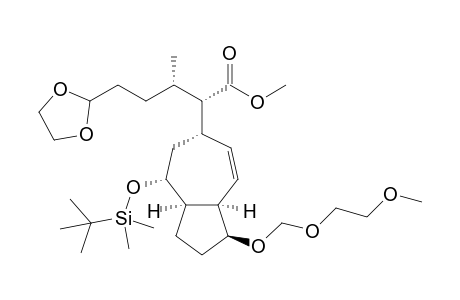 (1S,3aR,4R,6S,8aR)-4-[(tert-Butyldimethyl)siloxy]-1-[(2-methoxyethoxy)methoxy]-6-[(1S,2S)-1-methoxycarbonyl-4-(1,3-dioxolan-2-yl)-2-methylbutyl]-1,2,3,3a,4,5,6,8a-octahydroazulene