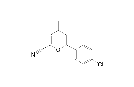 2-(4-Chlorophenyl)-4-methyl-3,4-dihydro-2H-pyran-6-carbonitrile