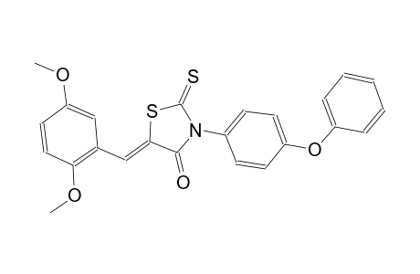 (5Z)-5-(2,5-dimethoxybenzylidene)-3-(4-phenoxyphenyl)-2-thioxo-1,3-thiazolidin-4-one
