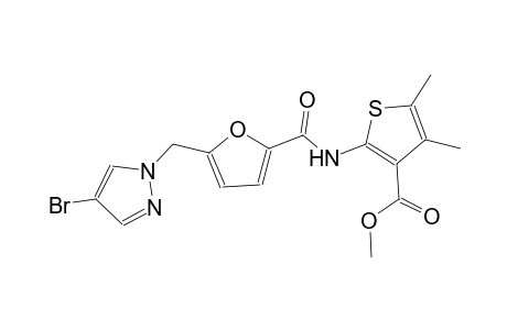 methyl 2-({5-[(4-bromo-1H-pyrazol-1-yl)methyl]-2-furoyl}amino)-4,5-dimethyl-3-thiophenecarboxylate
