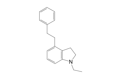 1-Ethyl4-(2-phenylethyl)-2,3-dihydro-1H-indole
