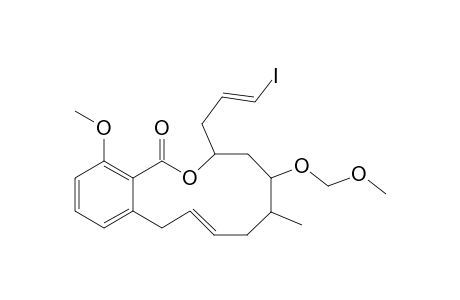 (7S,9R,10S,12E)-7-(3-Iodoallyl)-4-methoxy-9-methoxymethyl-10-methyl-7,8,9,10,11,14-hexahydro-6-oxabenzocyclodecen-5-one
