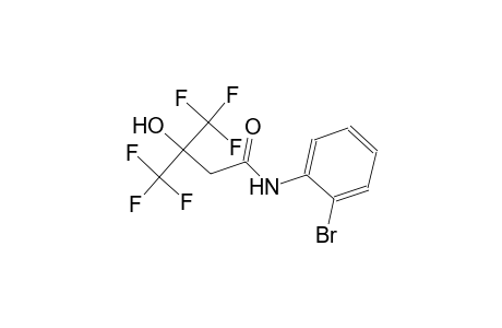 N-(2-bromophenyl)-4,4,4-trifluoro-3-hydroxy-3-(trifluoromethyl)butanamide