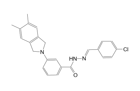 benzoic acid, 3-(1,3-dihydro-5,6-dimethyl-2H-isoindol-2-yl)-, 2-[(E)-(4-chlorophenyl)methylidene]hydrazide