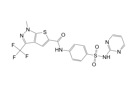 1-methyl-N-{4-[(2-pyrimidinylamino)sulfonyl]phenyl}-3-(trifluoromethyl)-1H-thieno[2,3-c]pyrazole-5-carboxamide