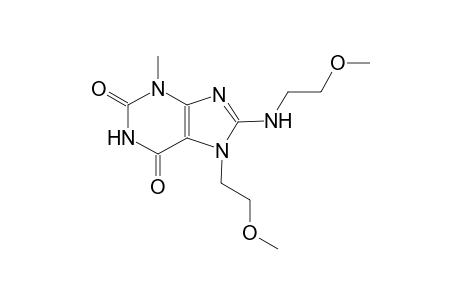 7-(2-methoxyethyl)-8-[(2-methoxyethyl)amino]-3-methyl-3,7-dihydro-1H-purine-2,6-dione