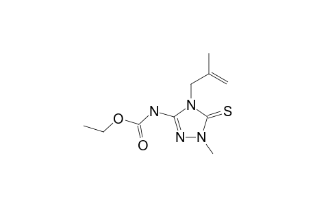 5-ETHOXYCARBONYLAMINO-2-METHYL-4-METHALLYL-1,2,4-TRIAZOLINE-3-THIONE