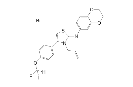 N-(3-allyl-4-[4-(difluoromethoxy)phenyl]-1,3-thiazol-2(3H)-ylidene)-2,3-dihydro-1,4-benzodioxin-6-amine hydrobromide