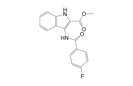 methyl 3-[(4-fluorobenzoyl)amino]-1H-indole-2-carboxylate