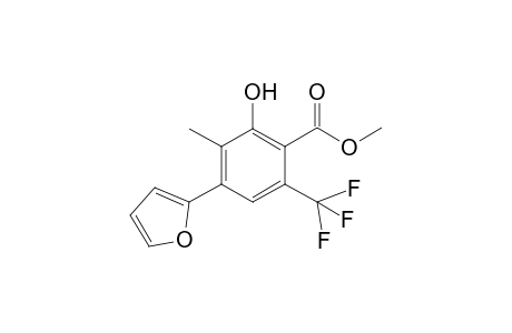 Methyl 2-hydroxy-3-methyl-4-(2'-furyl)-6-(trifluoromethyl)-benzoate