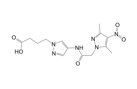 1H-Pyrazole-1-butanoic acid, 4-[[2-(3,5-dimethyl-4-nitro-1H-pyrazol-1-yl)acetyl]amino]-