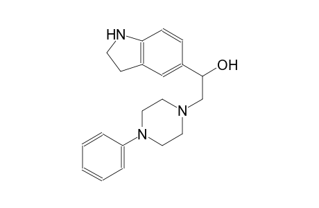 1H-indole-5-methanol, 2,3-dihydro-alpha-[(4-phenyl-1-piperazinyl)methyl]-