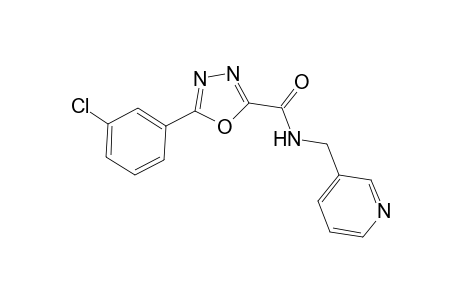 1,3,4-Oxadiazole-2-carboxamide, 5-(3-chlorophenyl)-N-(3-pyridinylmethyl)-