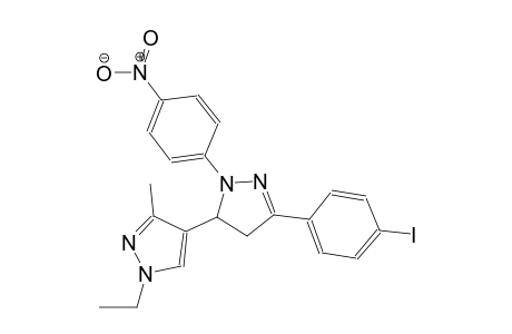 1'-ethyl-5-(4-iodophenyl)-3'-methyl-2-(4-nitrophenyl)-3,4-dihydro-1'H,2H-3,4'-bipyrazole