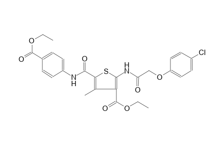 3-thiophenecarboxylic acid, 2-[[(4-chlorophenoxy)acetyl]amino]-5-[[[4-(ethoxycarbonyl)phenyl]amino]carbonyl]-4-methyl-, ethyl ester