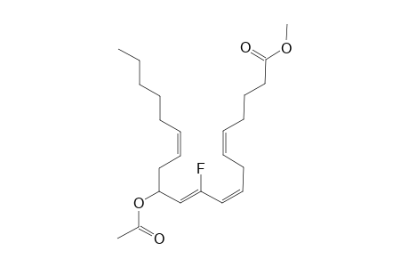 5,8,10,14-Eicosatetraenoic acid, 12-(acetyloxy)-10-fluoro-, methyl ester, (all-Z)-(.+-.)-