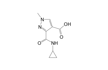 1H-Pyrazole-4-carboxylic acid, 3-[(cyclopropylamino)carbonyl]-1-methyl-