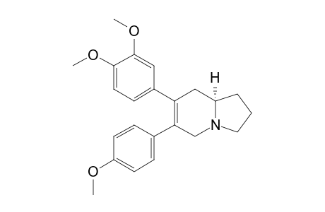 (-)-(R)-13A-ALPHA-SECOANTOFINE;(R)-6-(4-METHOXYPHENYL)-7-(3,4-DIMETHOXYPHENYL)-1,2,3,5,8,8A-HEXAHYDROINDOLIZINE