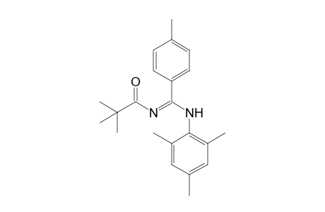 2,2-Dimethyl-N-[p-tolyl-(2,4,6-trimethylphenylamino)methylene]propionamide