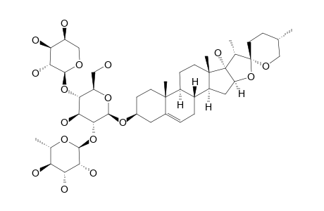 PENNOGENIN-3-O-ALPHA-L-RHAMNOPYRANOSYL-(1->2)-[ALPHA-L-ARABINOPYRANOSYL-(1->4)]-BETA-D-GLUCOPYRANOSID