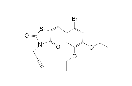 2,4-thiazolidinedione, 5-[(2-bromo-4,5-diethoxyphenyl)methylene]-3-(2-propynyl)-, (5E)-