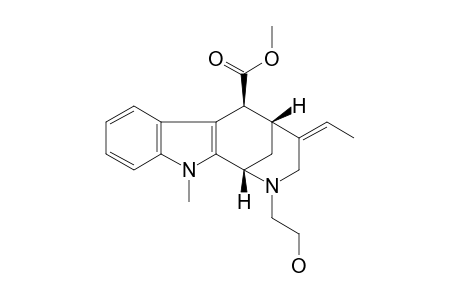 METHYL-4(E)-ETHYLIDENE-2-(2-HYDROXYETHYL)-11-METHYL-1,2,3,4,5,6-HEXAHYDRO-1,5-METHANOAZOCINO-[3,4-B]-6-BETA-CARBOXYLATE