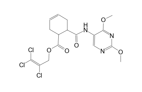 3-cyclohexene-1-carboxylic acid, 6-[[(2,4-dimethoxy-5-pyrimidinyl)amino]carbonyl]-, 2,3,3-trichloro-2-propenyl ester