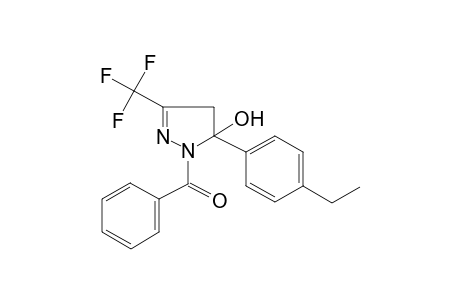 1-Benzoyl-5-(4-ethylphenyl)-3-(trifluoromethyl)-4,5-dihydro-1H-pyrazol-5-ol