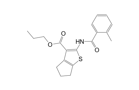 propyl 2-[(2-methylbenzoyl)amino]-5,6-dihydro-4H-cyclopenta[b]thiophene-3-carboxylate