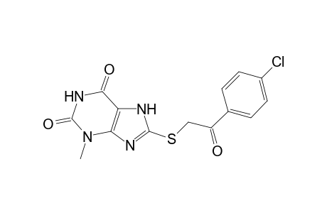 8-((p-chlorobenzoyl)methylthio)-3-methylxanthine