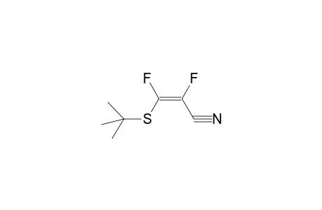 (2E)-3-(tert-Butylsulfanyl)-2,3-difluoro-2-propenenitrile