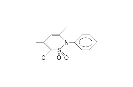 1-Chloro-2,4-dimethyl-N-phenyl-1,3-butadiene-1,4-sultame