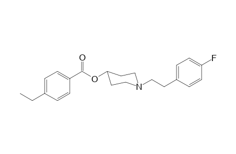1-[2-(4-Fluorophenyl)ethyl]piperidin-4-yl-4-ethyl benzoate
