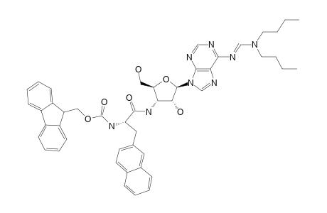 6-N-[(DI-N-BUTYLAMINO)-METHYLENE]-3'-[N-(9-FLUORENYL)-METHOXYCARBONYL-L-(BETA-NAPHTHYL)-ALANYLAMINO]-3'-DEOXY-BETA-D-ADENOSINE