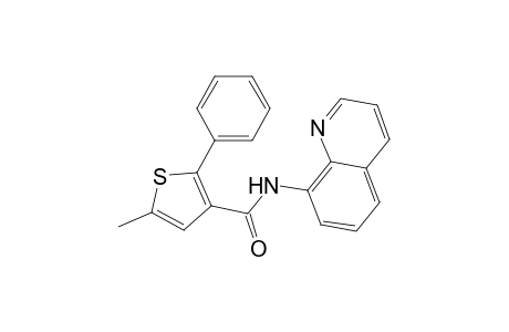 5-Methyl-2-phenyl-N-(quinolin-8-yl)thiophene-3-carboxamide