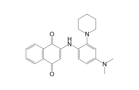 2-[4-(dimethylamino)-2-(1-piperidinyl)anilino]naphthalene-1,4-dione