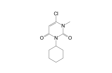 2,4(1H,3H)-Pyrimidinedione, 6-chloro-3-cyclohexyl-1-methyl-
